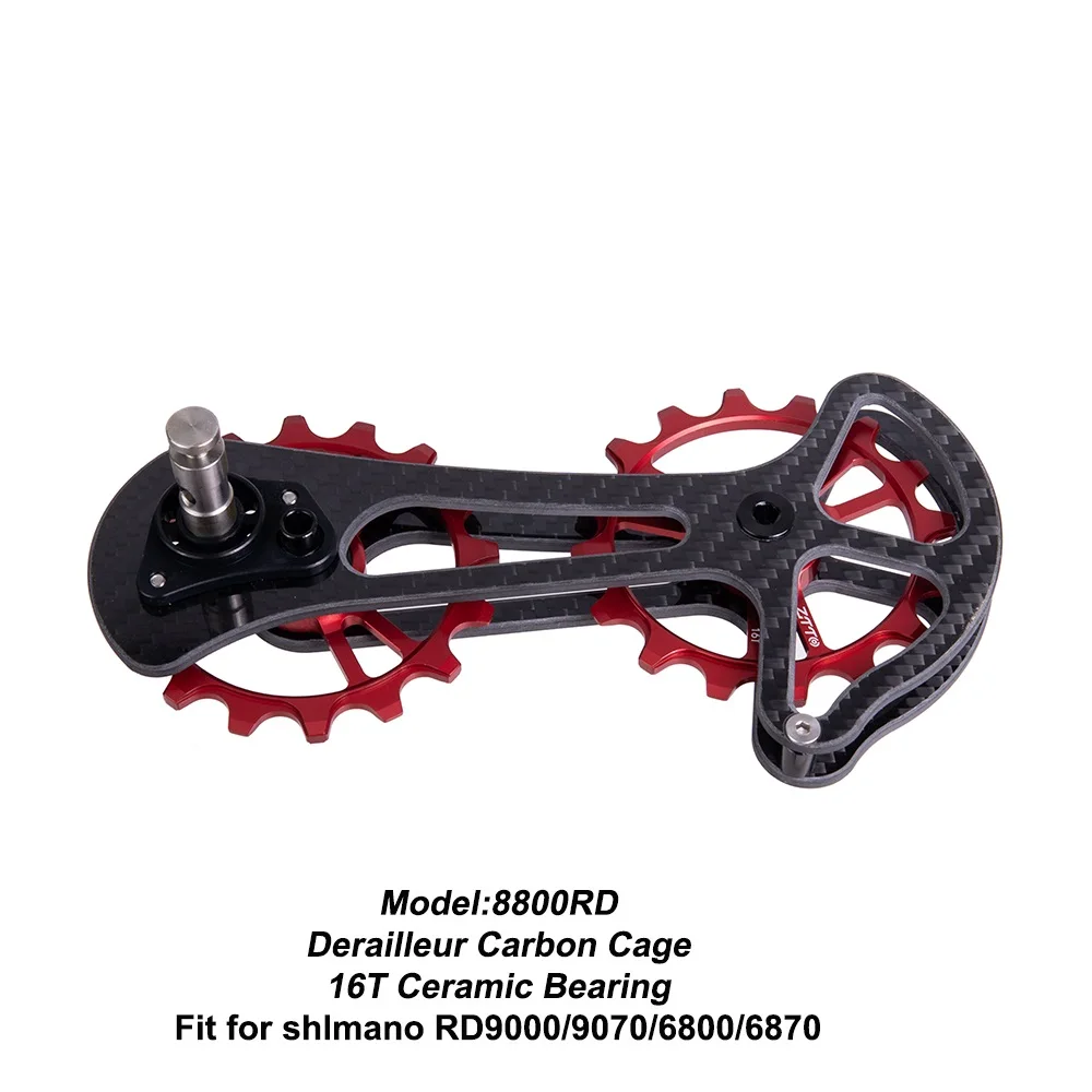 Дорожный велосипед карбоновый переключатель клетка с 16 т керамическим Jockey колесом нижний шкив для Shimano Dura-Ace R6800 6870 9000 9070
