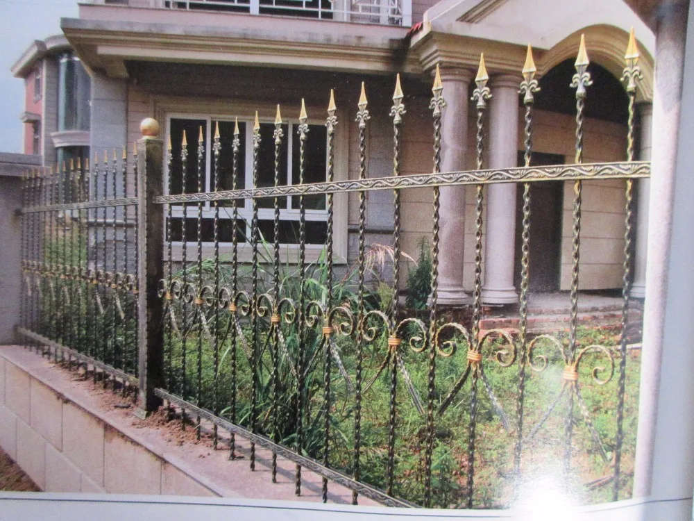 Ornate Wrought Iron Fence In Black With Unique Posts More Ideas About Wrought Iron Fences Google Search Wrought Iron Fences Fencing Trellis Gates Aliexpress