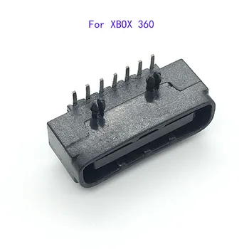 

10pcs Black & Grey Repair Replacement Parts Power Charging Socket Plug USB Interface Socket For Xbox 360 Controller