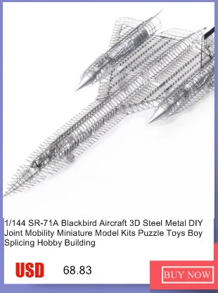 1/144 SR-71A BLACKBIRD Full PE Модель Жасмин 3D сталь Металл DIY шарнир подвижность миниатюрные наборы головоломка игрушка сплайсинга хобби Строительство