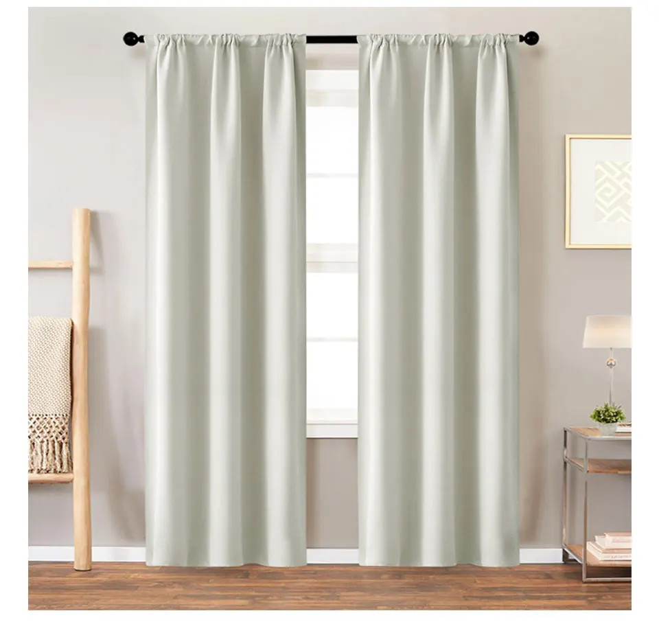 High Shading Blackout Curtains For Bedroom Modern Thermal Insulating Solid Finished Curtains Living Room Window Treatment Drapes