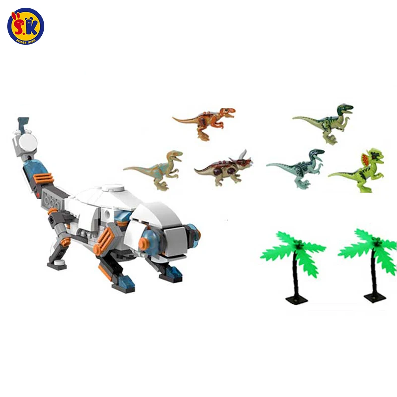 SK Popular Promotion Educational DIY Dinosaur Robot Car Baby Construction Blocks Building Bricks Toy baby-building-bricks