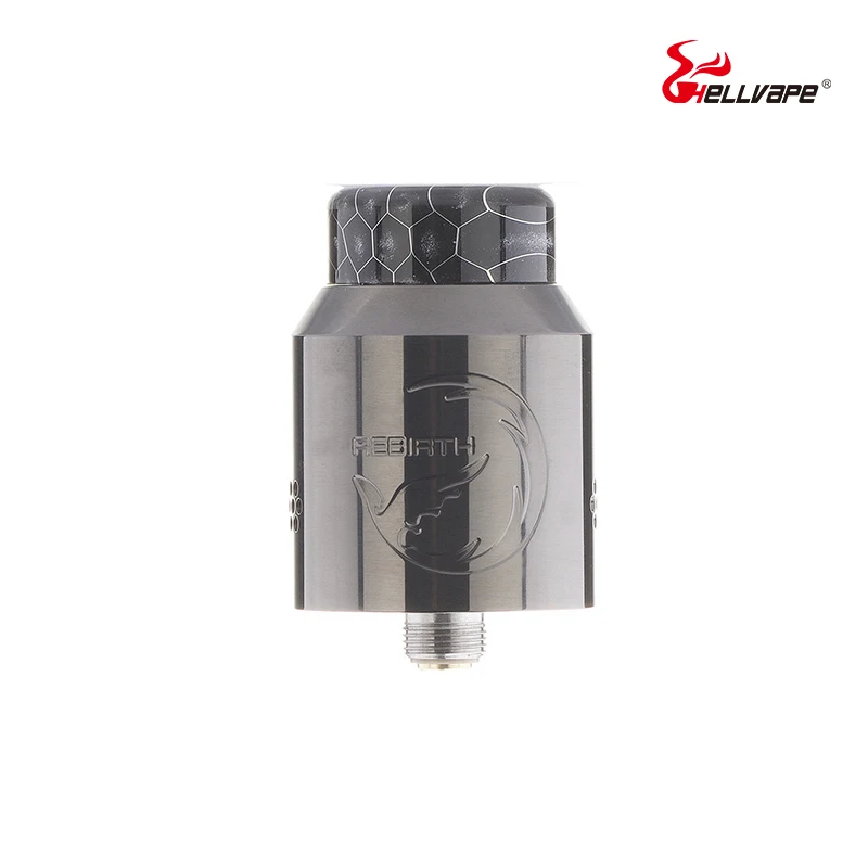 Новейший vape Танк Hellvape ReBirth RDA 24 мм диаметр 6 мм бак с 810 смолы Driptip для Squonkor mod vs dead rabbit drop dead