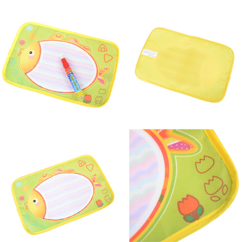 Di alta Qualit  Bambino Acqua gioco mat Giocattoli Con Magic Pen Pesci Colorati disegno Acqua Doodle tavolo da disegno 29x19 cm in Di alta Qualit  Bambino