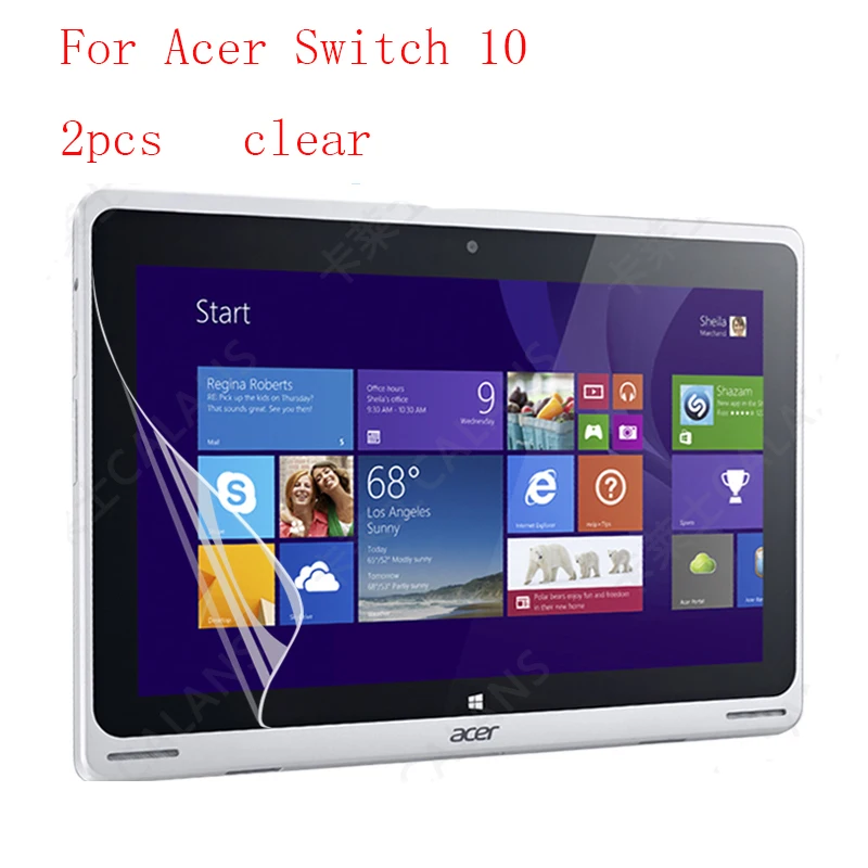 Clear Tablet LCD film Screen Protector For Acer Switch 10 Reinforced