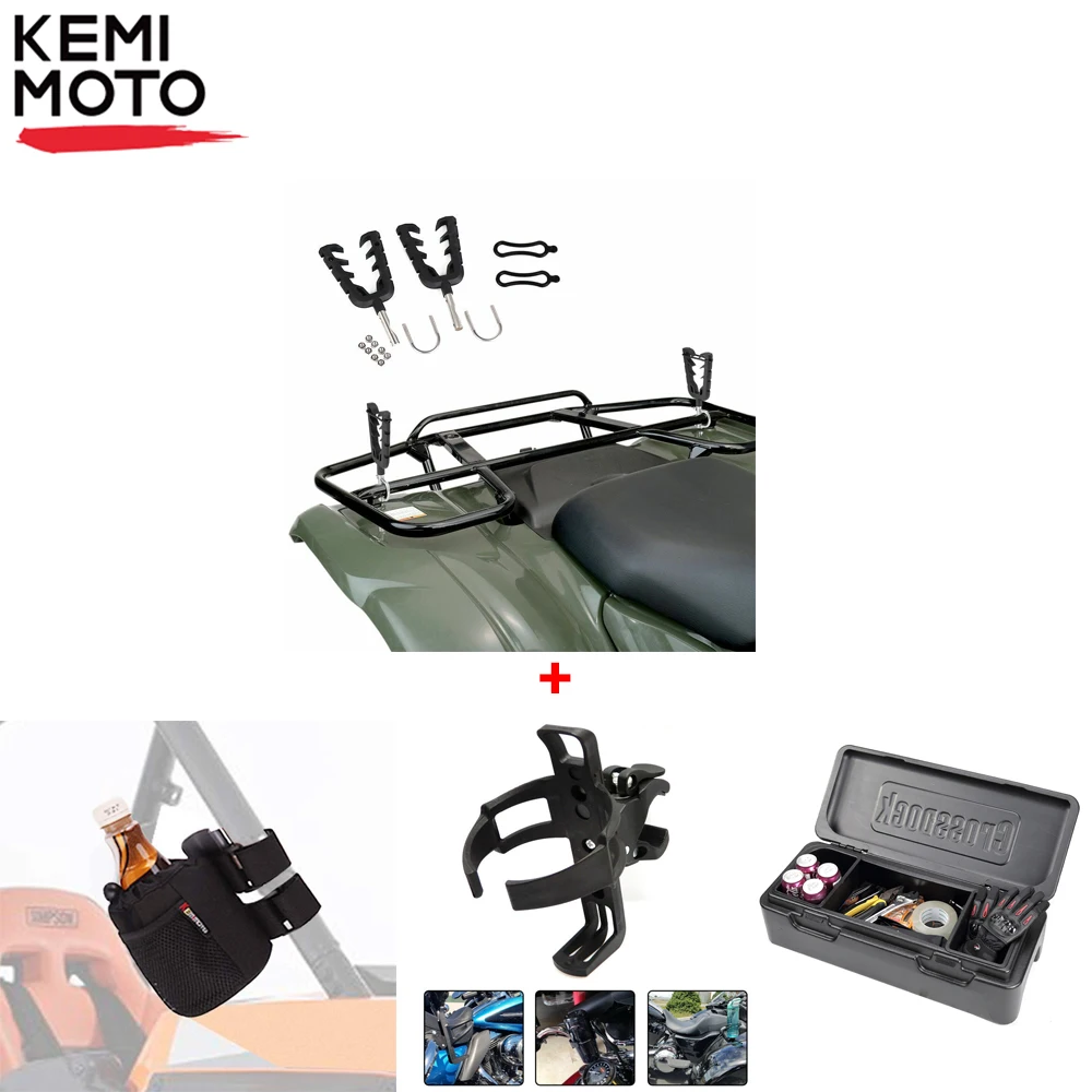 

Universal ATV UTV Single Gun Rack Holder Water Drink Bottle Cup Holder Tool box for Arctic Cat Alterra 1000 for Can-Am Outlander