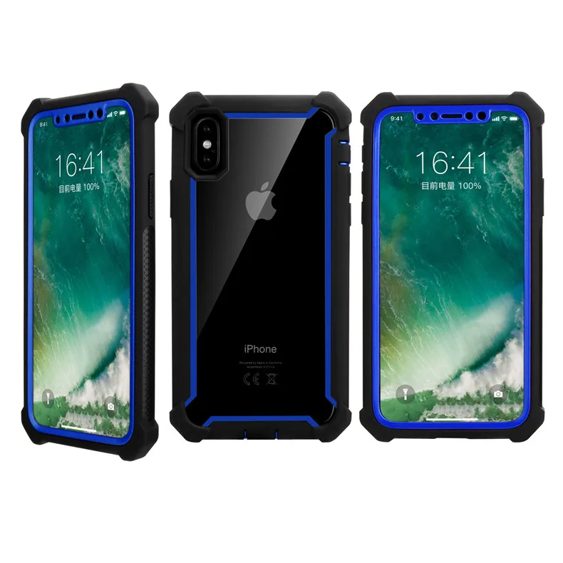 Модный противоударный Прозрачный чехол для телефона из ТПУ для iPhone 11 Pro Max X XR XS Max 6 6S 7 8 Plus 5S 5 SE, задняя крышка из поликарбоната