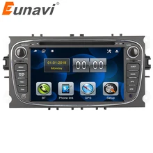 Eunavi 7 ''2 Din автомобильный DVD радио плеер для FORD/Focus/S-MAX/Mondeo/C-MAX/Galaxy gps Навигация стерео видео головное устройство автомобильный ПК bt