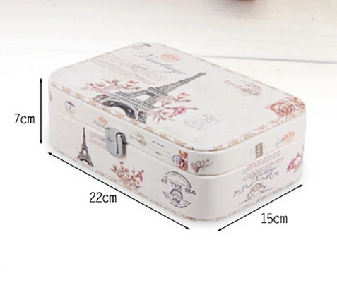 Корейский стиль органайзер для макияжа, Большая вместительная кожаная коробка для хранения, органайзер для косметики, органайзер для косметики, контейнер для ювелирных изделий