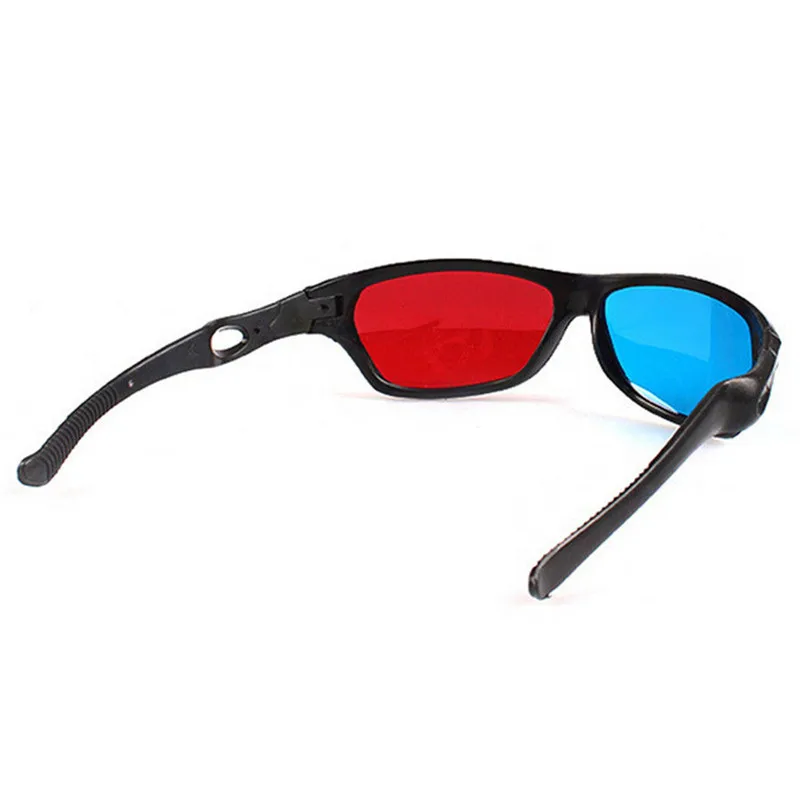3D пластиковые очки красный синий черный Рамка для пространственный анаглиф ТВ кино на DVD игры Универсальный