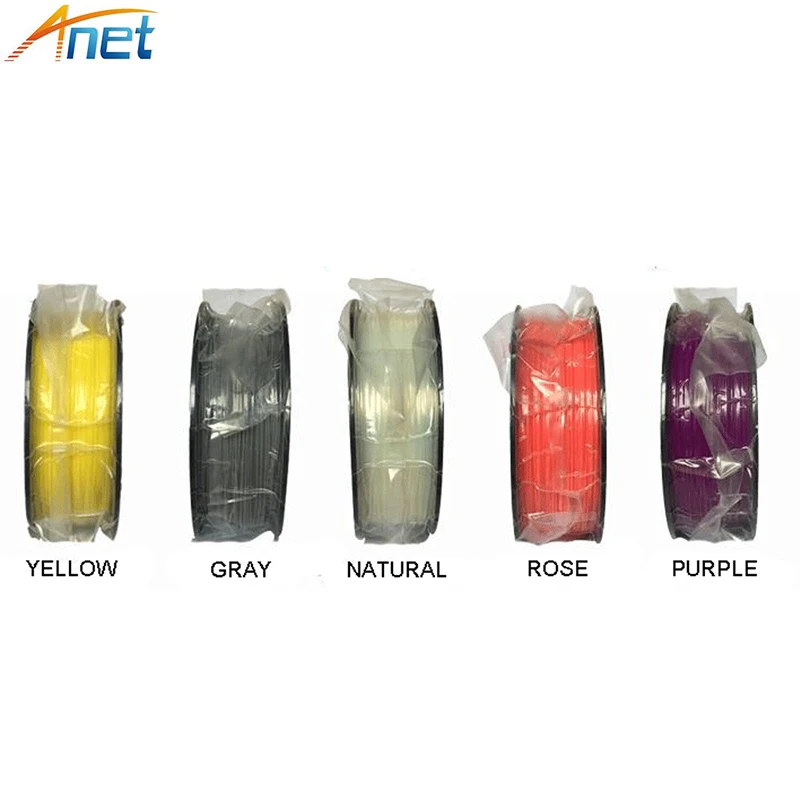 

10 rolls 3D Printer Filament PLA/ABS 1.75 1kg Plastic Rubber Consumables Material 16 Kinds Colours for You Choose