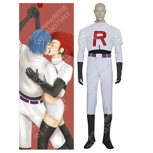 Pokemon Pocket Monsters James Musashi Kojirou Cosplay Kostuum Pokemon Pocket Monsters James Musashi Kojirou Cosplay Kostuum