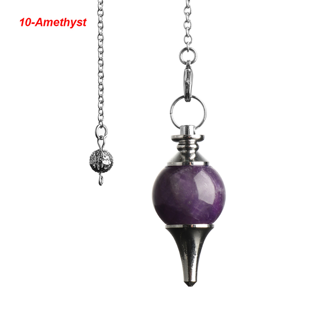 Natural Stone Crystal Pendant Red Agates Pendulum Circular Cone Divination Amulet Choker Jewelry Accessories for Unisex