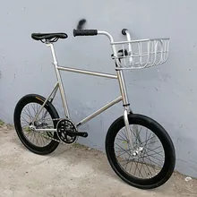 Fixie велосипед 20 дюймов с фиксированной передачей Велосипед трек велосипед 30 мм обод рама дорожный велосипед с передней V Тормозной корзиной