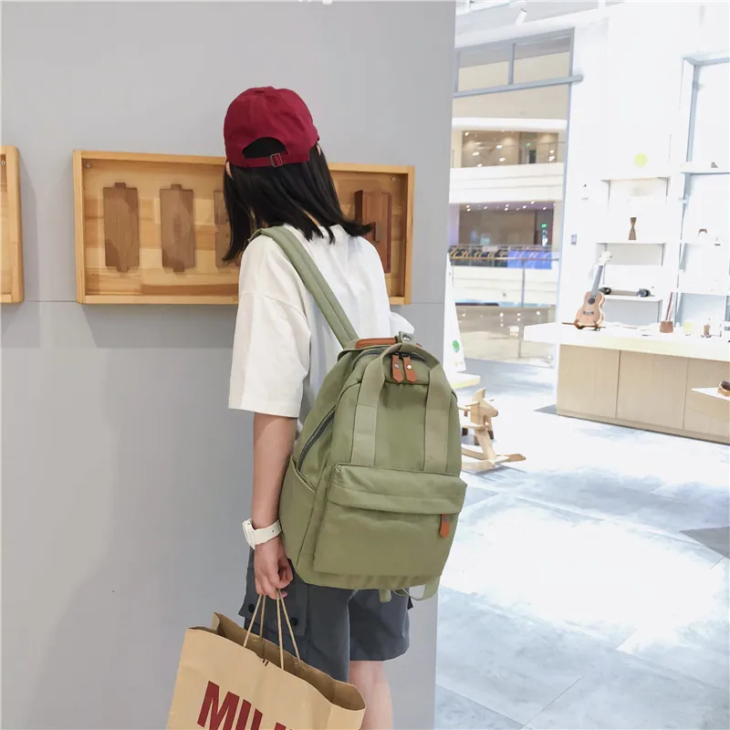 Bag bag female Korean high school students backpack ins wind ancient campus fashion small backpack