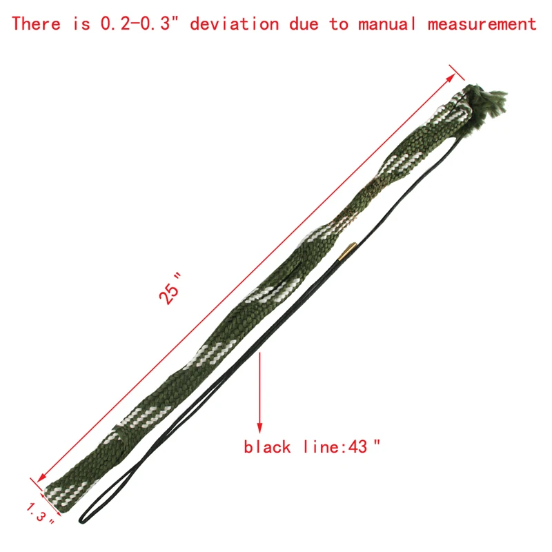 Охота Boresnake 12 Gauge винтовка пистолет баррель щетка для очистки Очиститель веревки для страйкбола 37-0035 G01-G07