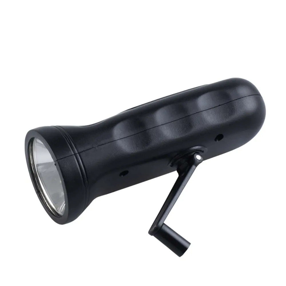 

JUJINGYANG handcrank solar multifunctional charging flashlight hand cranking dynamo led work light