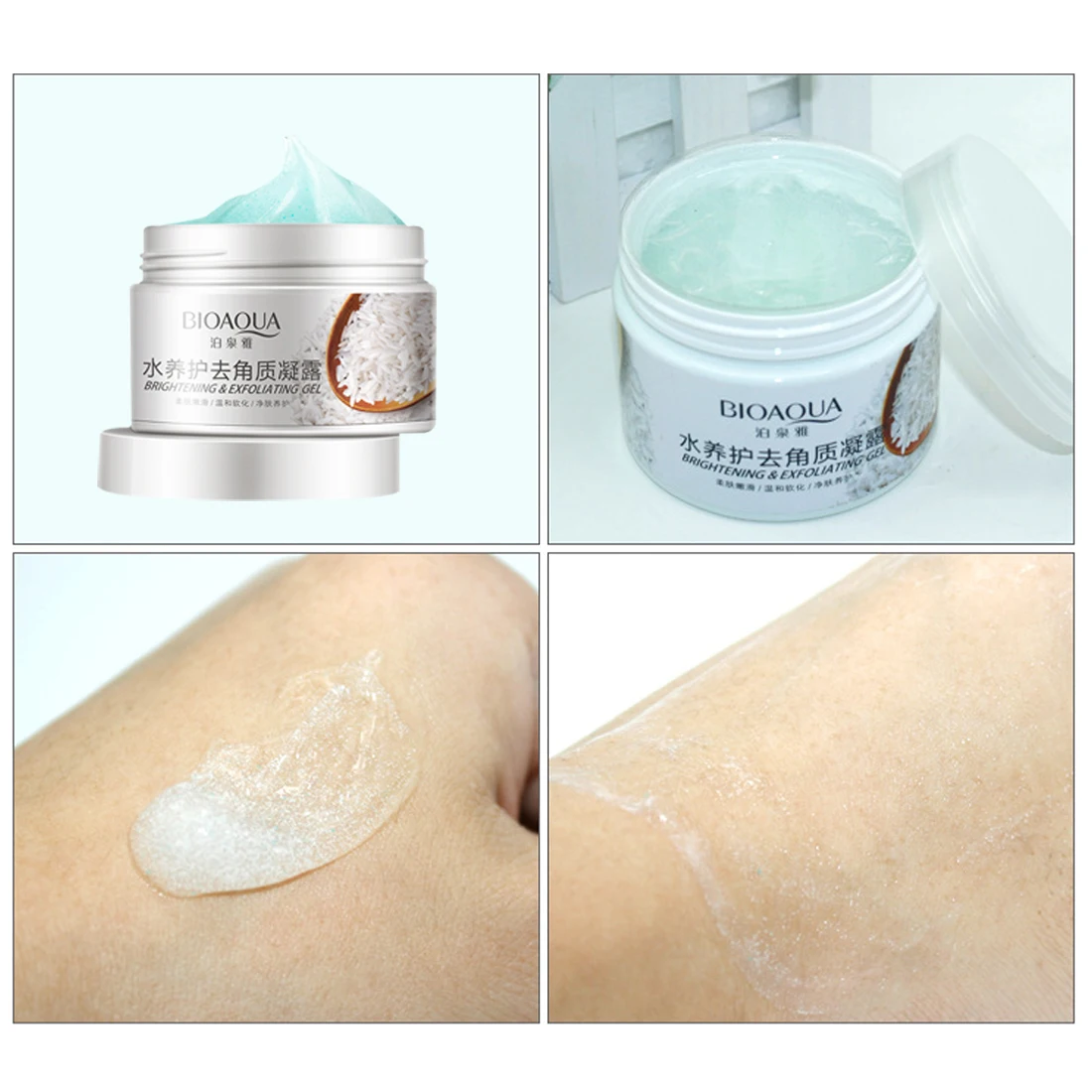 Exfoliating Gel Facial Scrubs Polishes Delicate Skin Degreasing