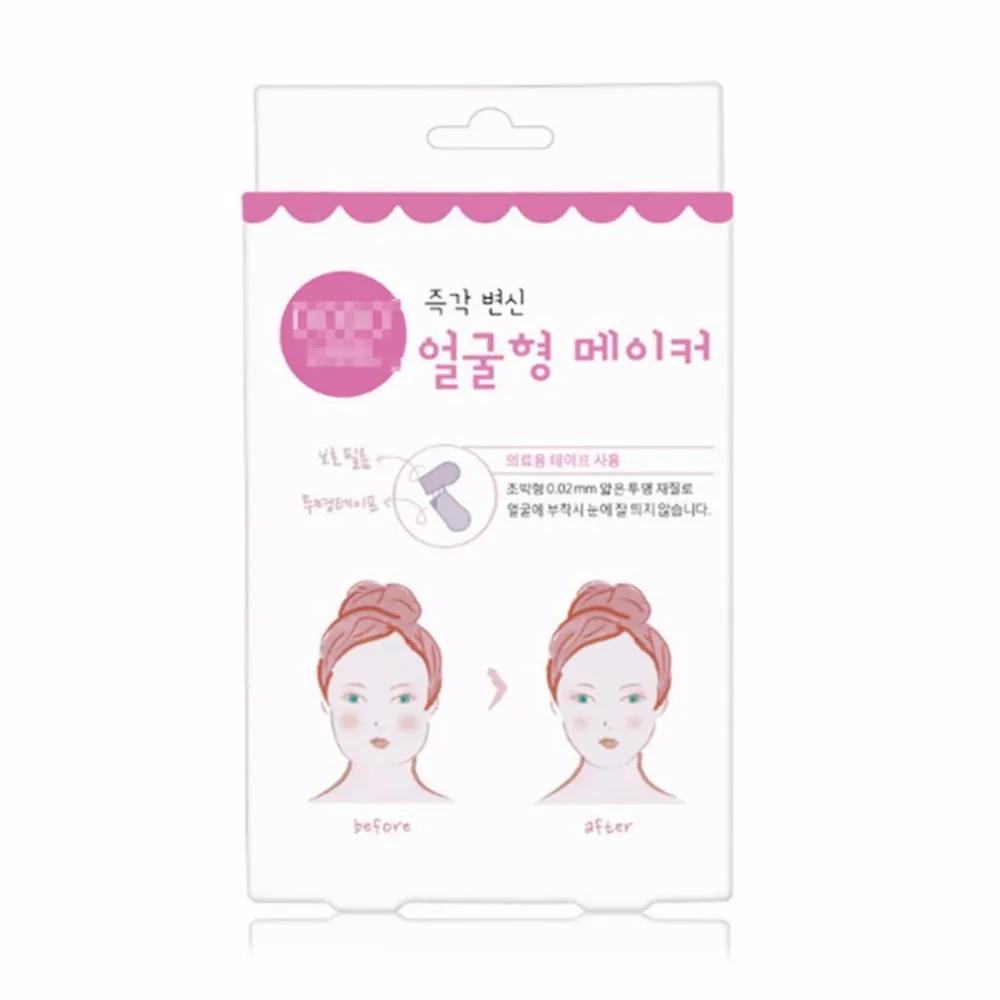 

40 pcs/box Invisible Thin Face facial Stickers Facial Line Wrinkle Sagging Skin V-Shape Face Lift Tape Scotch for Face