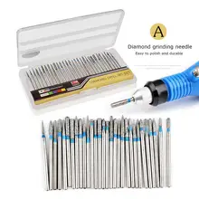 30 шт./компл. Anmas Rucci Pro гель Стразы для ногтей бит алмазная шлифовальная насадка ногтей Металл 2,34 мм хвостовиком Маникюр машина интимные аксессуары