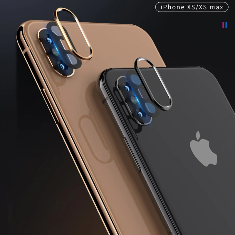 Защитная пленка для объектива задней камеры iPhone XS Max 6D из закаленного стекла +