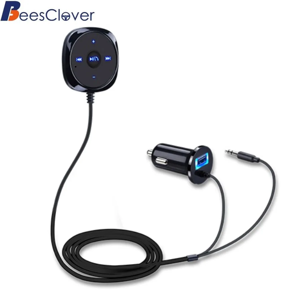 BEESCLOVER автомобильный Bluetooth аудио приемник AUX Беспроводная связь Hands free для ремонта