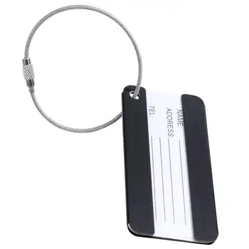 

Travel Insurance Suitcase Bag Luggage Tag Metal Office Name Address ID Tag