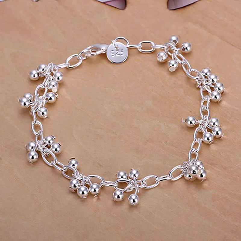 Bracelet Silver Plated Bracelet Silver Fashion Jewelry Bracelet Grapes Jewelry Wholesale Free