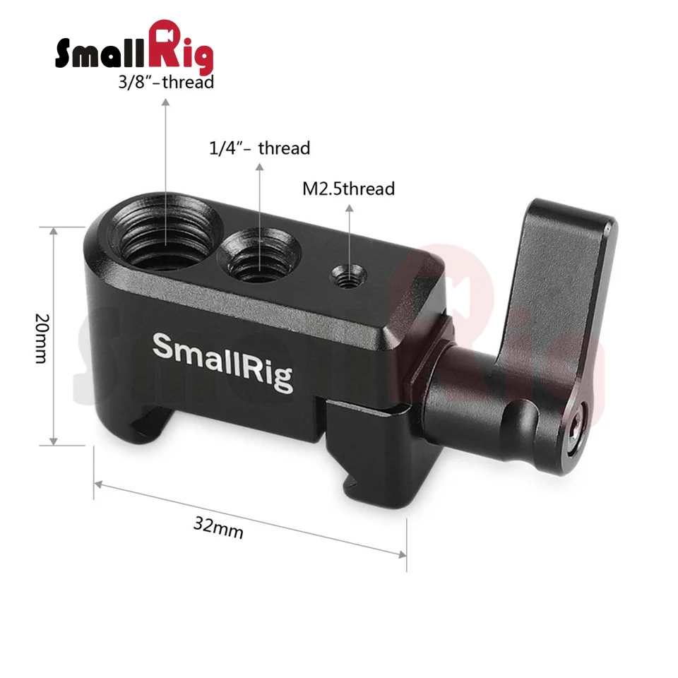 Padrão da Nato da Braçadeira da Liberação Furos de Montagem para o Equipamento Rápida de Smallrig com 1 -20 e 3 Mágico do Braço de Diy-1973 Braçadeira - 4 8-16 - Image 2