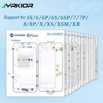 

Jyrkior For iPhone 6/6s/7/8/X XS MAX XR Universal Magnetic Memory Board Figure Adsorption Pad Positioning Pad Screw Memory Mat