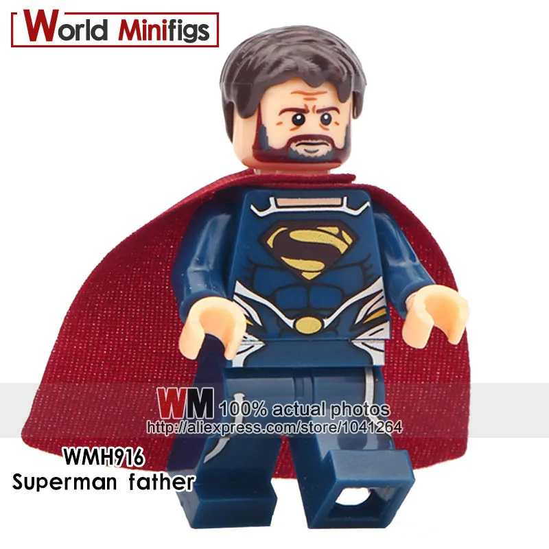 

Single Sale Building Block DC Superhero Superman Father Figure Supergirl Super Man Sets Model Bricks Toys For Children Gifts