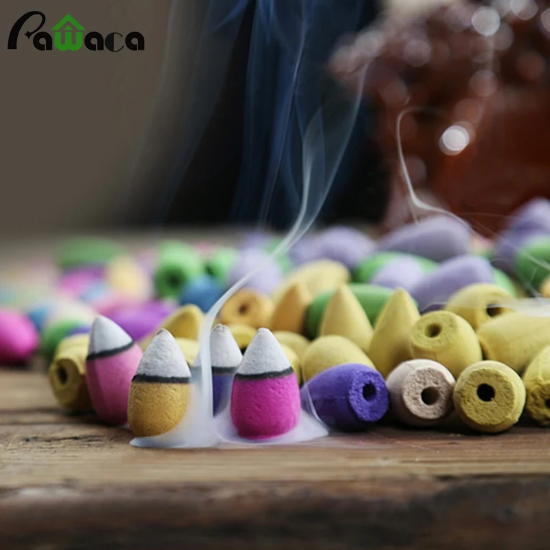 50pcs Backflow Incense Multiple Smell Natural Tower Incense Lavender