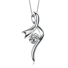 GVBORI 0.22CT натуральный бриллиант 18 К золото для женщин классический кулон Мода Специальный подарок для девушки любовника