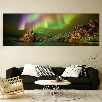 

ArtBack 5d diy diamond painting Northern Lights landscape Full square / round drill 3d mosaic rhinestone crafts home decoration