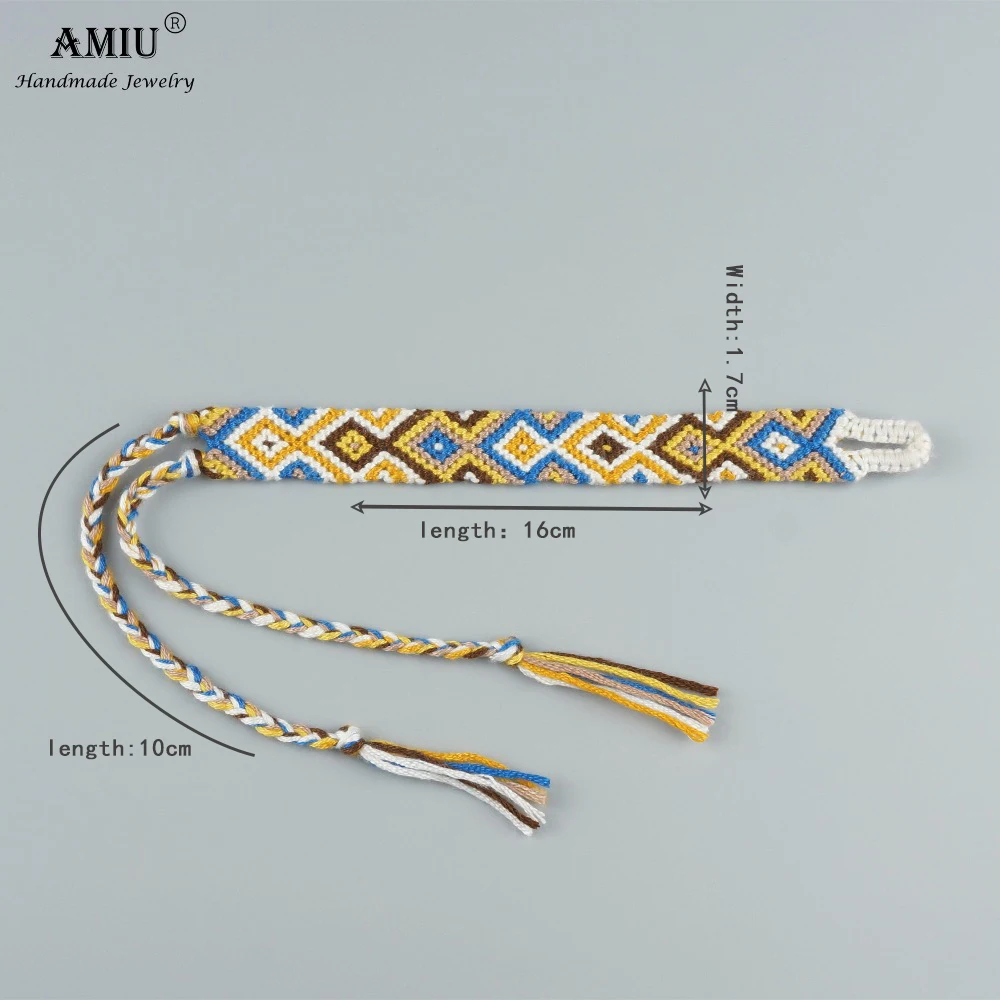 AMIU ручной работы богемные плетеные браслеты дружбы этнические макраме шнур для женщин регулируемый плетеный ножной браслет «Лучший Друг» подарок