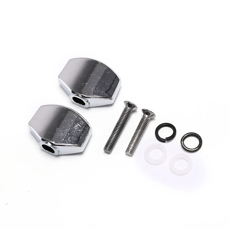

2PCS Replacement Buttons Knobs Handle Small Oval Metal Guitar Tuning Pegs Keys Tuners Machine Heads For Music Instruments