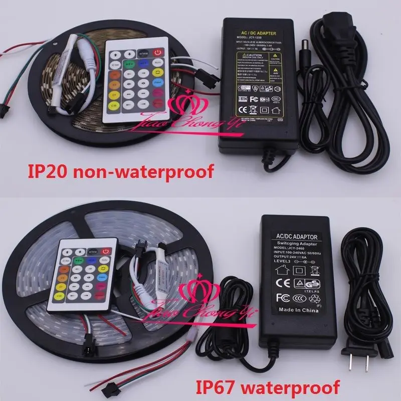 

WS2811 RGB Dream Color 300LED LED strip DC12V 24V+RGB controller+LED Power KIT