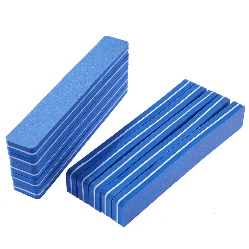 10pcs Nail Files Block Buffer For Manicure UV Gel Polisher Nail Polish