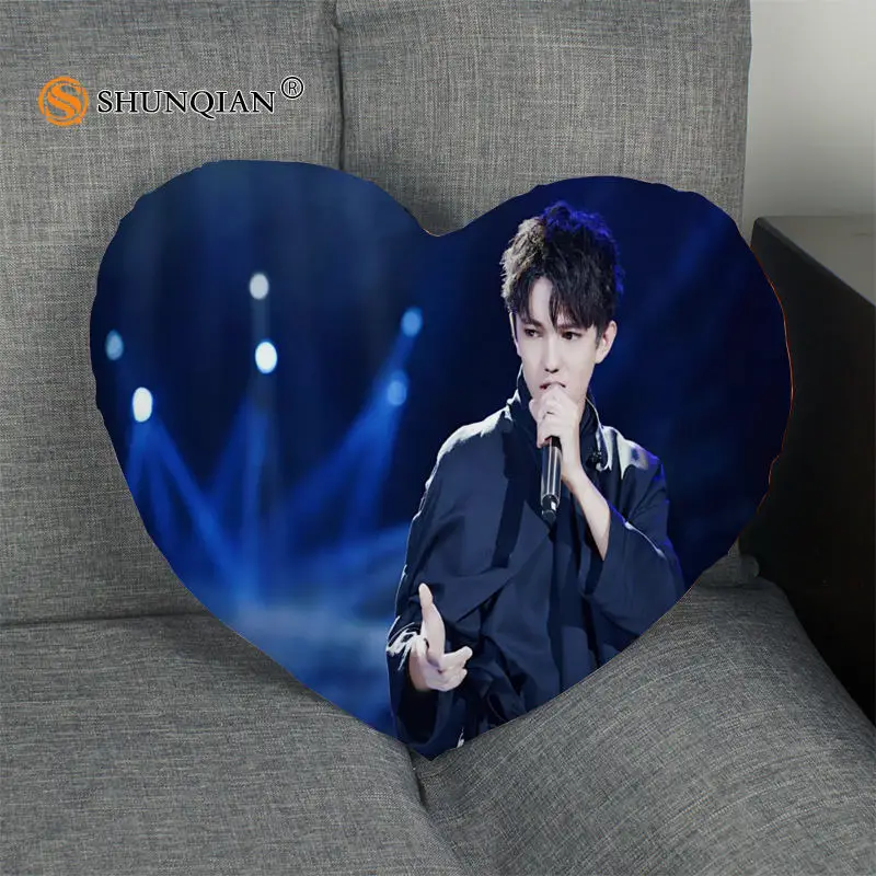 Горячая Dimash Kudaibergen наволочка в форме сердца на заказ на молнии Наволочка просто чехол без ядра Размер 41x36 см, 47x42 см - Цвет: Pillow Case