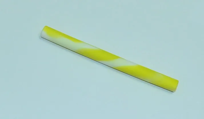 Силикон FDA Питьевая солома 21 см длинная переносная силиконовая спиральная Питьевая Солома для детей, вечерние и праздничные соломы - Цвет: yellow