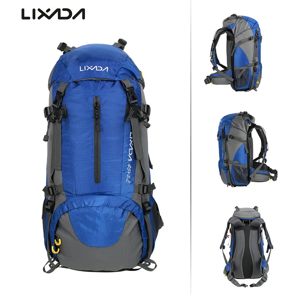 

Lixada 50L Outdoor Bags Hiking Camping Travel Backpack Mountaineering Climbing Backpacking Trekking Bag Knapsack With Rain Cover