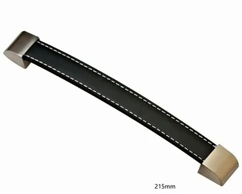 

free shipping 192mm Leather handle doorknob furniture handle knob drawer closet Shoe cabinetpull household hardware part