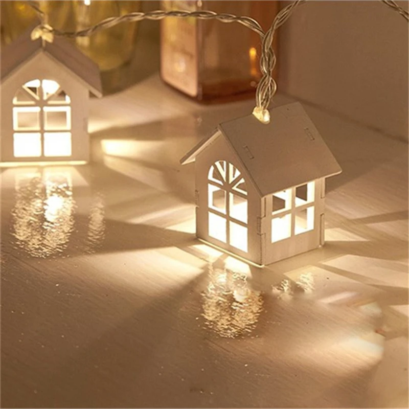 Christmas House Light LED String Wedding Garland New Year Decorations Xms Gift 