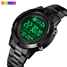 Модный бренд SKMEI Смарт-часы мужские Bluetooth Смарт-браслет камера приложение напоминание электронные умные часы для мужчин браслет для подсчета калорий