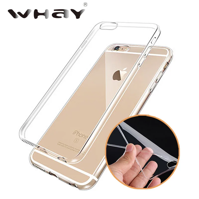 Тонкий прозрачный ТПУ Силиконовые чехол для iPhone 5 5S SE 5SE 4 4S 6 S Plus Coque Fundas Капа