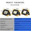 LED Reflector 20w USB charging Floodlight LED Spotlight DC5V 18650 Rechargeable Battery Powered Portable Led searchlight camping ► Photo 3/6