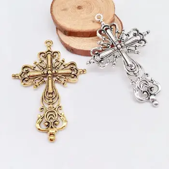 

High quality 2 pcs cross charms fit DIY handmade necklace earring bracelet charms Jewelry Making