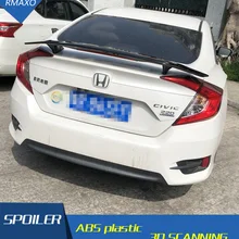 Для Honda CIVIC спойлер- Honda CIVIC спойлер TF ABS Материал заднее крыло праймер цвет задний спойлер