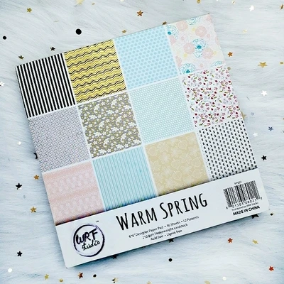 

Warm Spring Christmas Snowman Gift Book kit colorful blooming flower pattern DIY Scrapbooking Paper pack Set paper craft