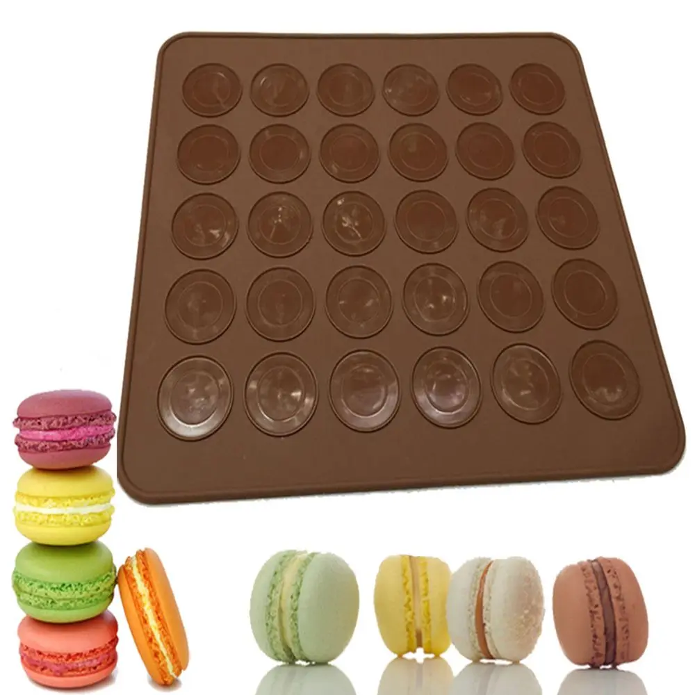 

30-Cavity Silicone Macaron Mat DIY Baking Mats Cake Pastry Oven Baking Mold Sheet Bakeware Tools Kitchen Tools